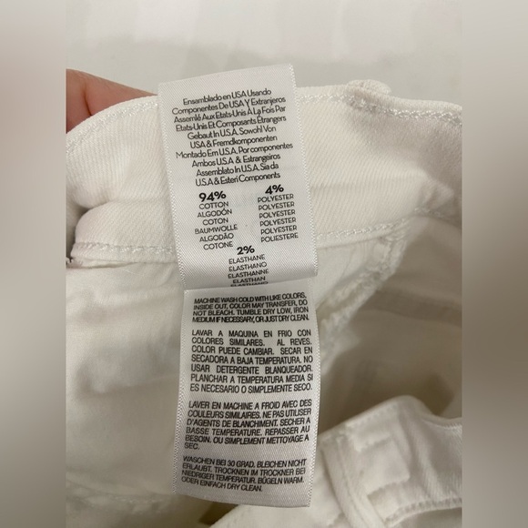 MOTHER The Hustler Fray Fairest of Them All White Size 26 - Picture 8 of 12